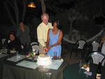 Cutting the cake